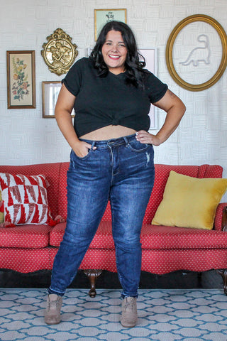 Judy Jane Dark Wash Tummy Control